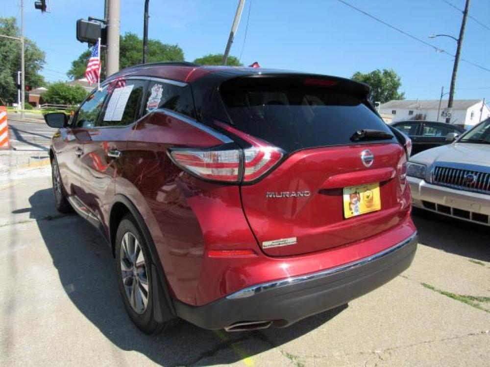 2015 Cayenne Red Nissan Murano SV AWD (5N1AZ2MHXFN) with an 3.5 6 Cylinder Sequential Multiport Fuel Injection engine, CVT transmission, located at 5505 N. Summit St., Toledo, OH, 43611, (419) 729-2688, 41.654953, -83.530014 - Photo #24