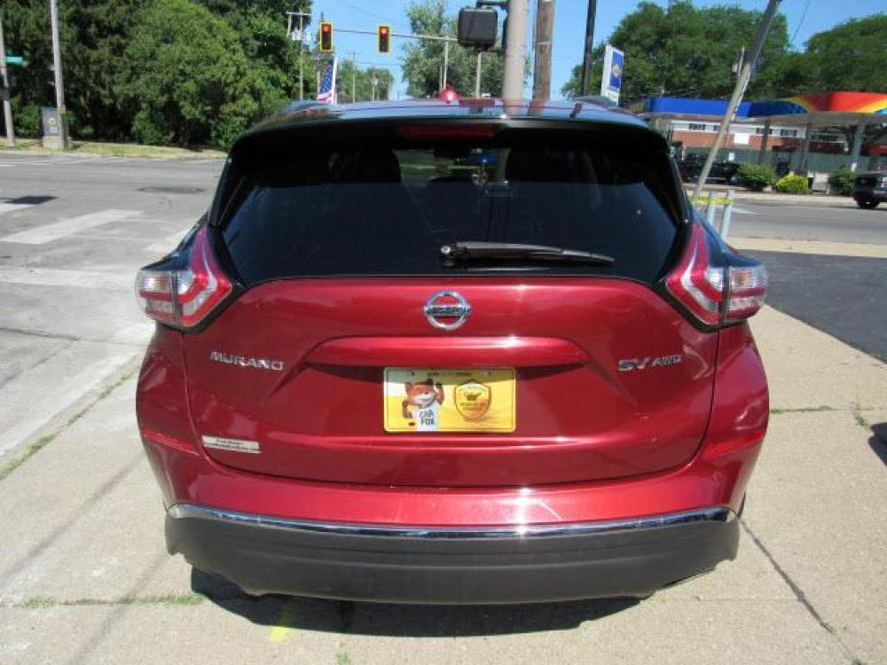 2015 Cayenne Red Nissan Murano SV AWD (5N1AZ2MHXFN) with an 3.5 6 Cylinder Sequential Multiport Fuel Injection engine, CVT transmission, located at 5505 N. Summit St., Toledo, OH, 43611, (419) 729-2688, 41.654953, -83.530014 - Photo #25