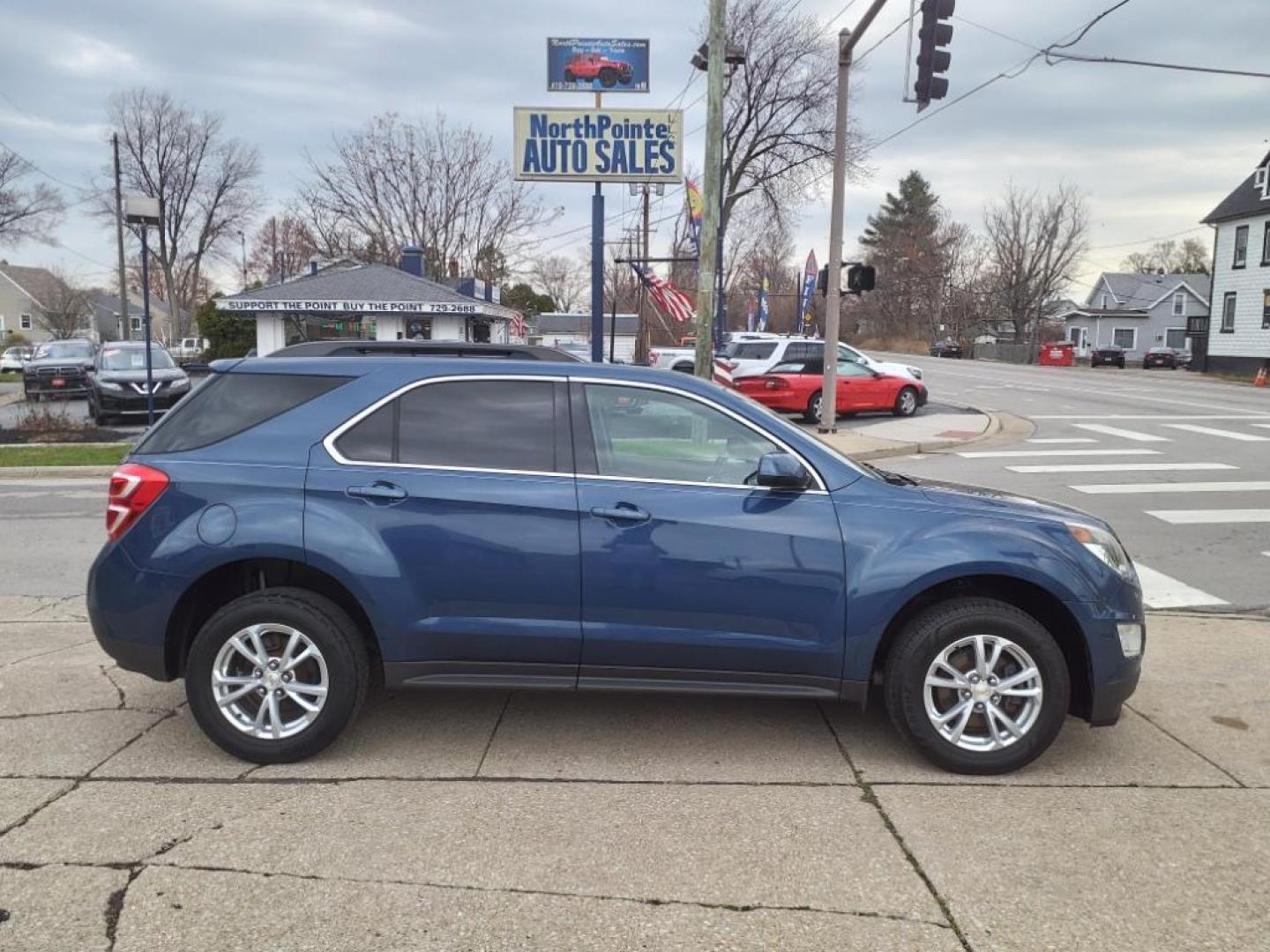2017 Blue Velvet Metallic G1m Chevrolet Equinox LT (2GNALCEK6H6) with an 2.4L Ecotec 2.4L I4 182hp 172ft. lbs. Direct Injection engine, 6-Speed Shiftable Automatic transmission, located at 5505 N. Summit St., Toledo, OH, 43611, (419) 729-2688, 41.654953, -83.530014 - Photo#0
