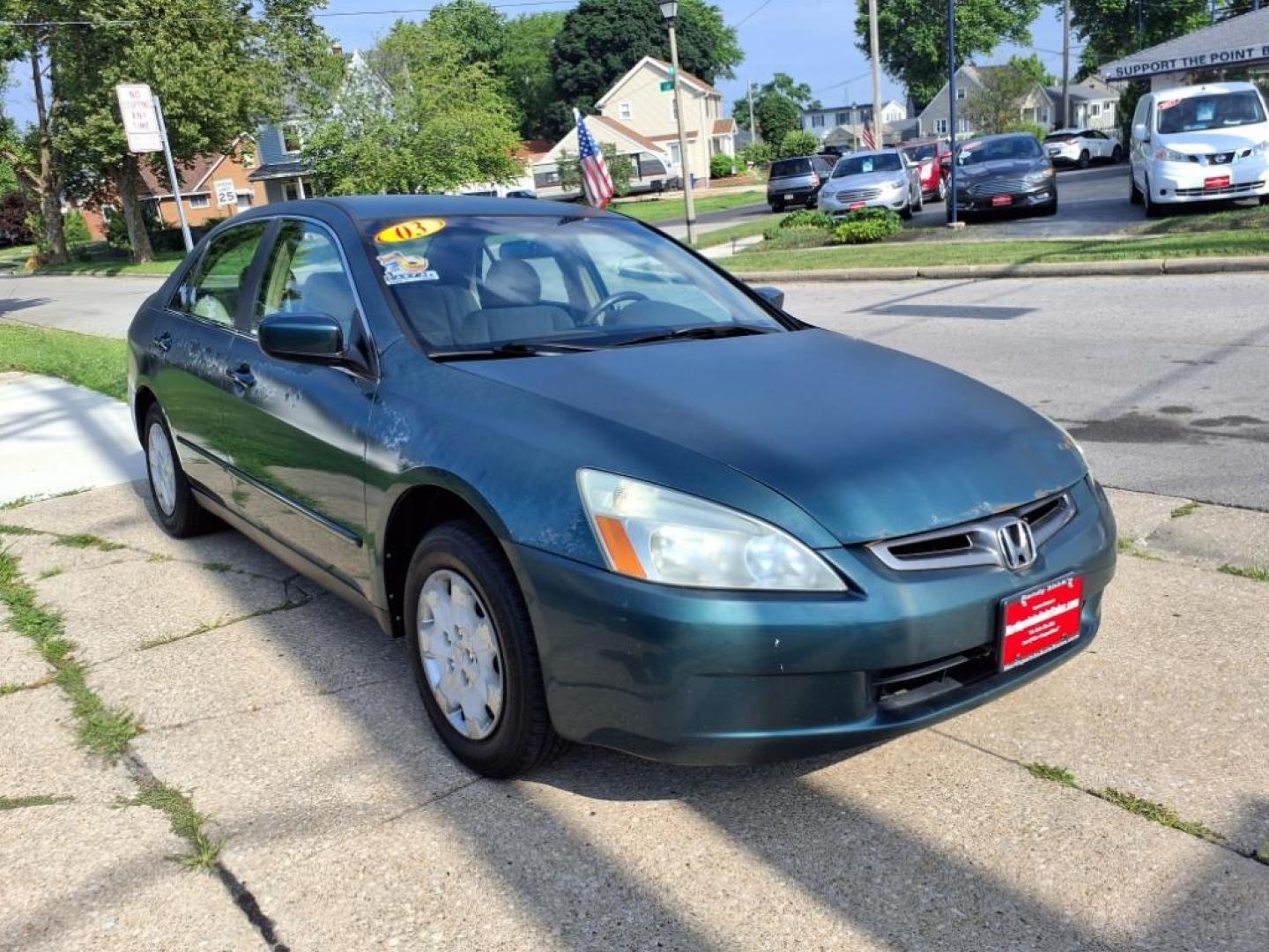 2003 Noble Green Pearl Honda Accord LX (1HGCM56353A) with an 2.4L 2.4L I4 160hp 161ft. lbs. Fuel Injected engine, 5-Speed Automatic transmission, located at 5505 N. Summit St., Toledo, OH, 43611, (419) 729-2688, 41.654953, -83.530014 - Photo#12