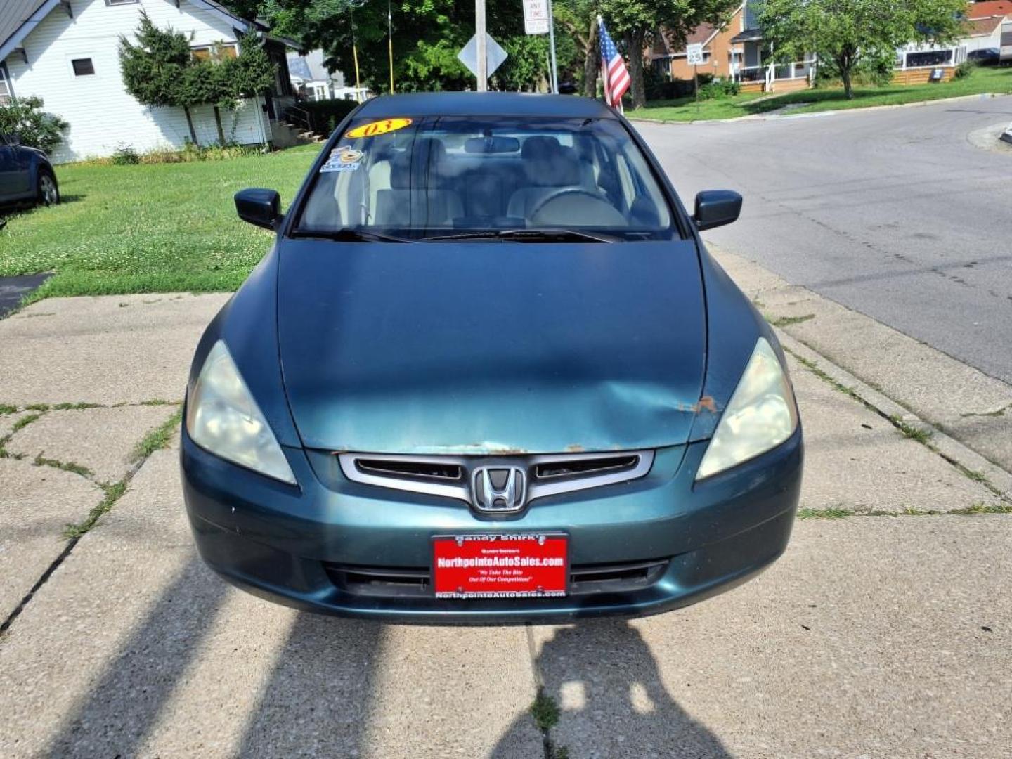 2003 Noble Green Pearl Honda Accord LX (1HGCM56353A) with an 2.4L 2.4L I4 160hp 161ft. lbs. Fuel Injected engine, 5-Speed Automatic transmission, located at 5505 N. Summit St., Toledo, OH, 43611, (419) 729-2688, 41.654953, -83.530014 - Photo#13