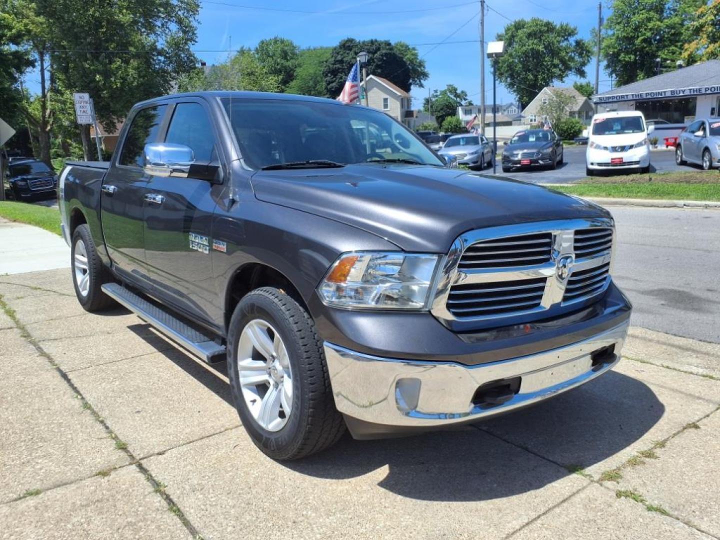 2016 Granite Crystal Metallic Clear Coat RAM 1500 Big Horn (1C6RR7LT8GS) with an 5.7L HEMI 5.7L V8 395hp 410ft. lbs. Sequential Multiport Fuel Injection engine, 8-Speed Shiftable Automatic transmission, located at 5505 N. Summit St., Toledo, OH, 43611, (419) 729-2688, 41.654953, -83.530014 - Photo#17