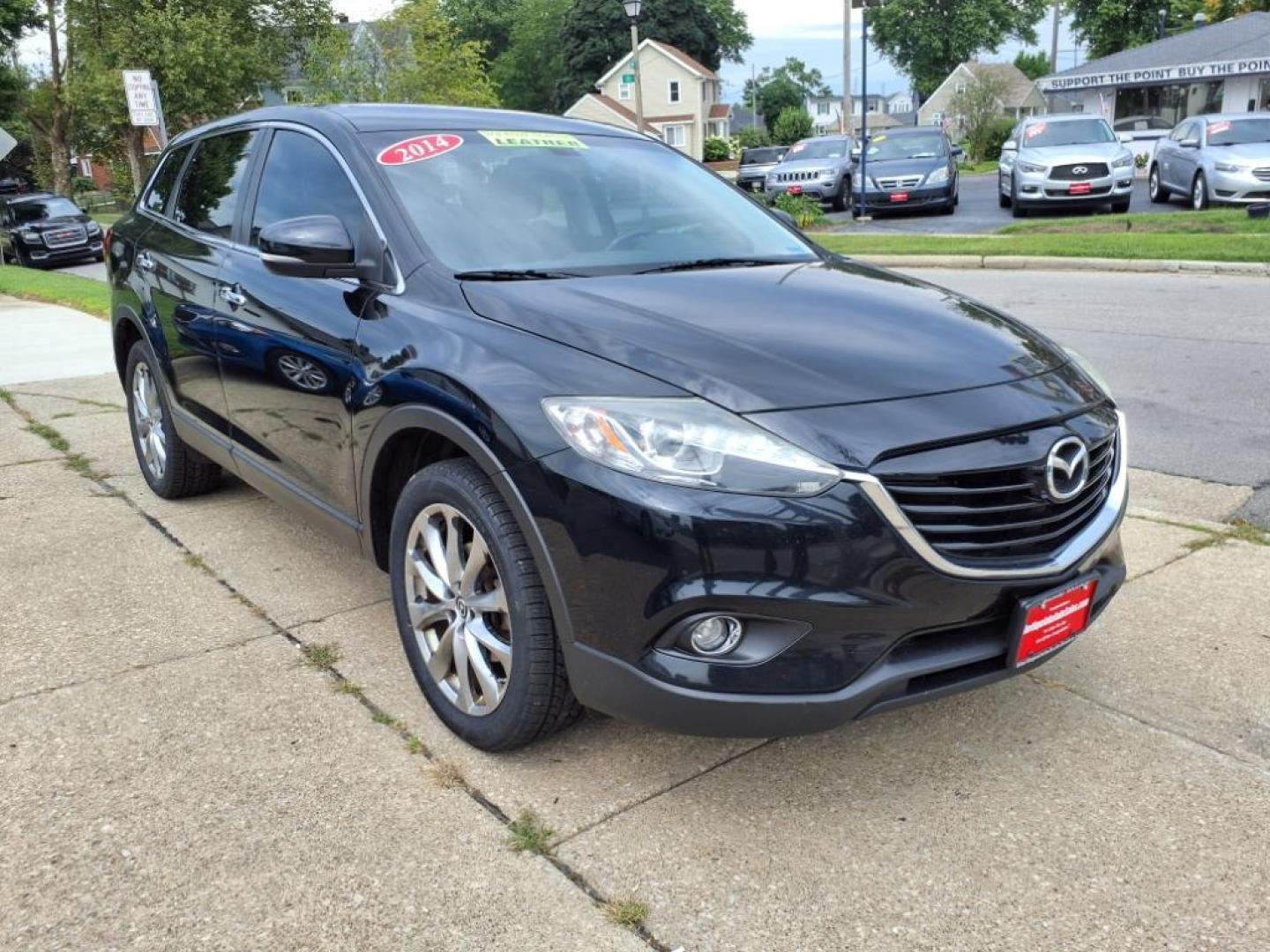 2014 Jet Black Mica Mazda CX-9 Grand Touring (JM3TB3DA1E0) with an 3.7L 3.7L V6 273hp 270ft. lbs. Fuel Injected engine, 6-Speed Shiftable Automatic transmission, located at 5505 N. Summit St., Toledo, OH, 43611, (419) 729-2688, 41.654953, -83.530014 - Photo#21