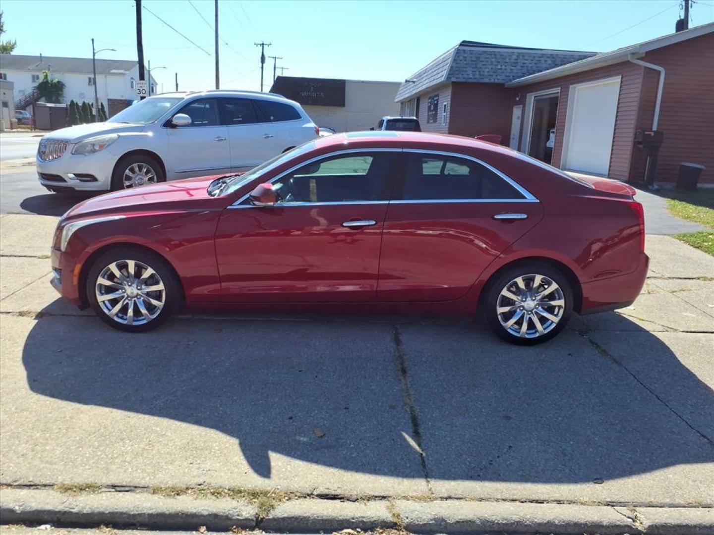 2018 Red Obsession Tintcoat Cadillac ATS 2.0T Luxury (1G6AF5SX9J0) with an 2.0L 2.0L Turbo I4 272hp 295ft. lbs. Direct Injection engine, 8-Speed Shiftable Automatic transmission, located at 5505 N. Summit St., Toledo, OH, 43611, (419) 729-2688, 41.654953, -83.530014 - Photo#24