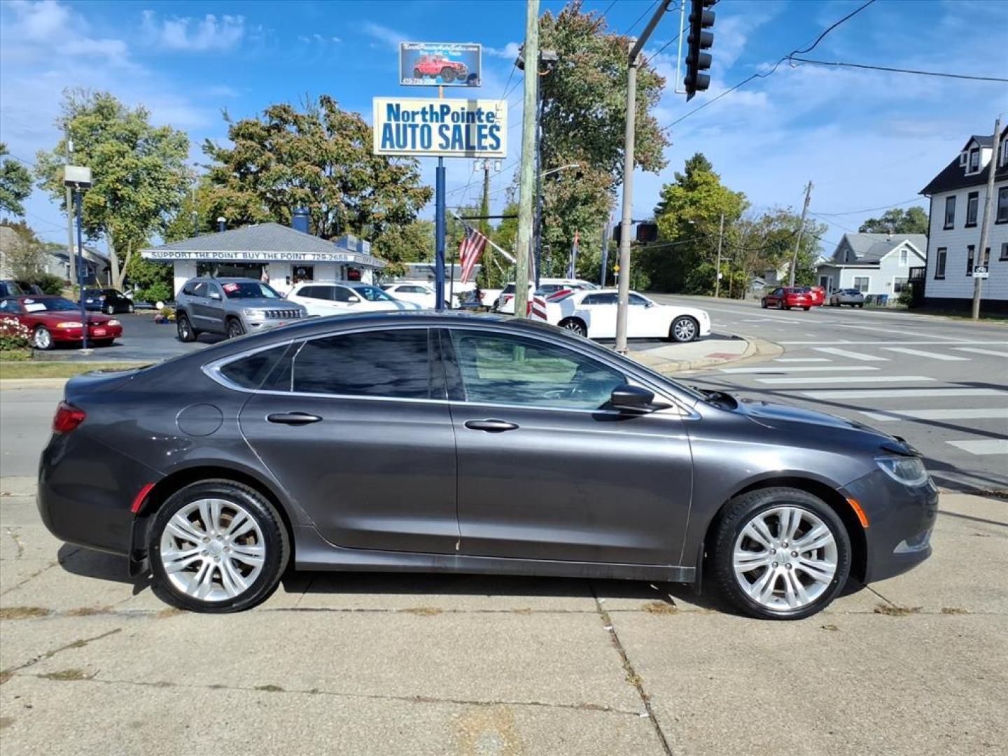 2016 Maximum Steel Metallic Clear Coat Chrysler 200 Limited (1C3CCCAB3GN) with an 2.4L 2.4L I4 184hp 173ft. lbs. Sequential Multiport Fuel Injection engine, 9-Speed Shiftable Automatic transmission, located at 5505 N. Summit St., Toledo, OH, 43611, (419) 729-2688, 41.654953, -83.530014 - Photo#0