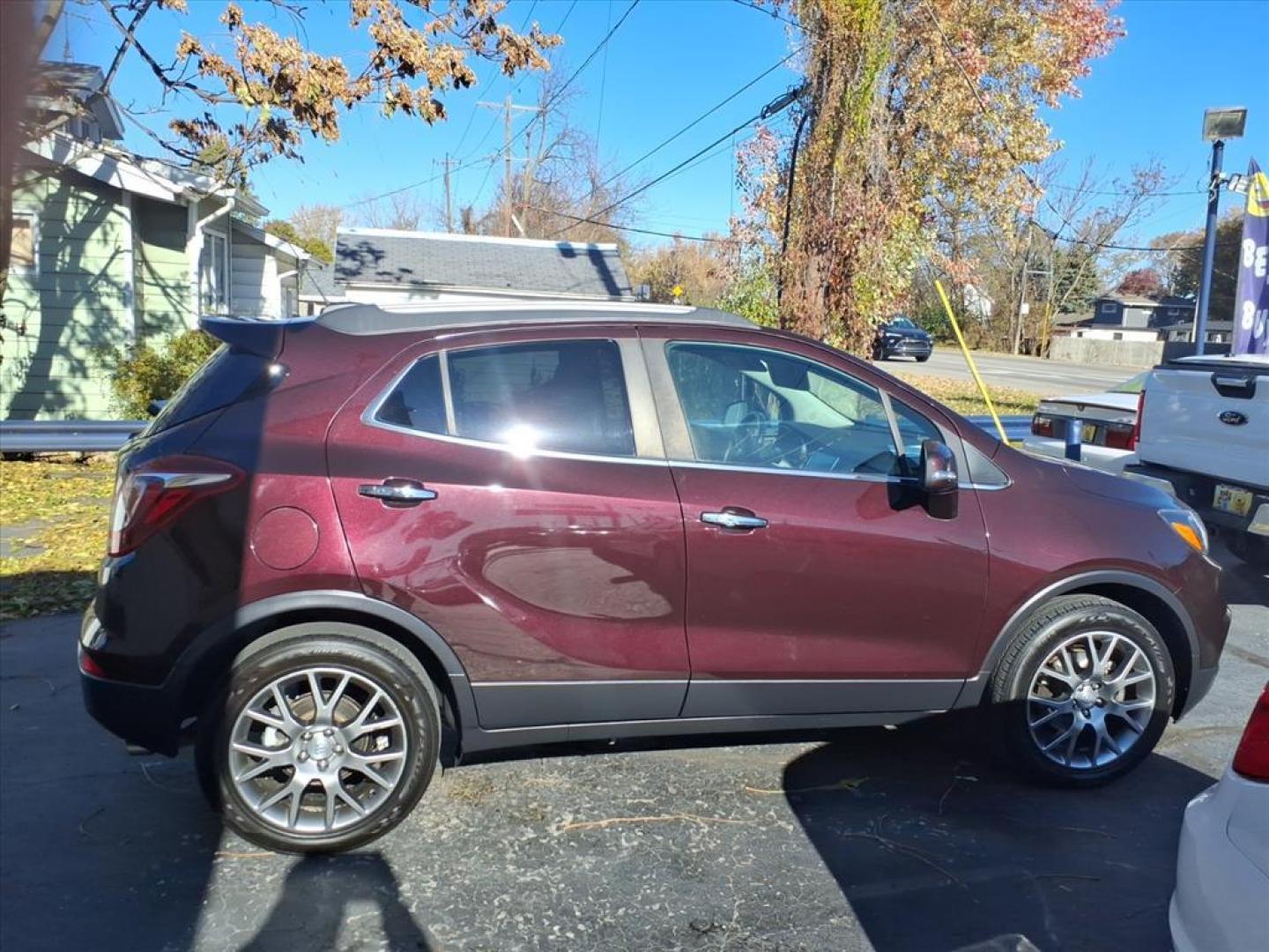 2018 Black Cherry Metallic Buick Encore Sport Touring (KL4CJ1SB7JB) with an 1.4L Ecotec 1.4L Turbo I4 138hp 148ft. lbs. Sequential Multiport Fuel Injection engine, 6-Speed Automatic w/Driver Shift Control transmission, located at 5505 N. Summit St., Toledo, OH, 43611, (419) 729-2688, 41.654953, -83.530014 - Photo#0