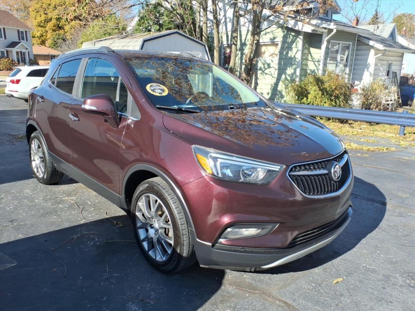 2018 Black Cherry Metallic Buick Encore Sport Touring (KL4CJ1SB7JB) with an 1.4L Ecotec 1.4L Turbo I4 138hp 148ft. lbs. Sequential Multiport Fuel Injection engine, 6-Speed Automatic w/Driver Shift Control transmission, located at 5505 N. Summit St., Toledo, OH, 43611, (419) 729-2688, 41.654953, -83.530014 - Photo#1