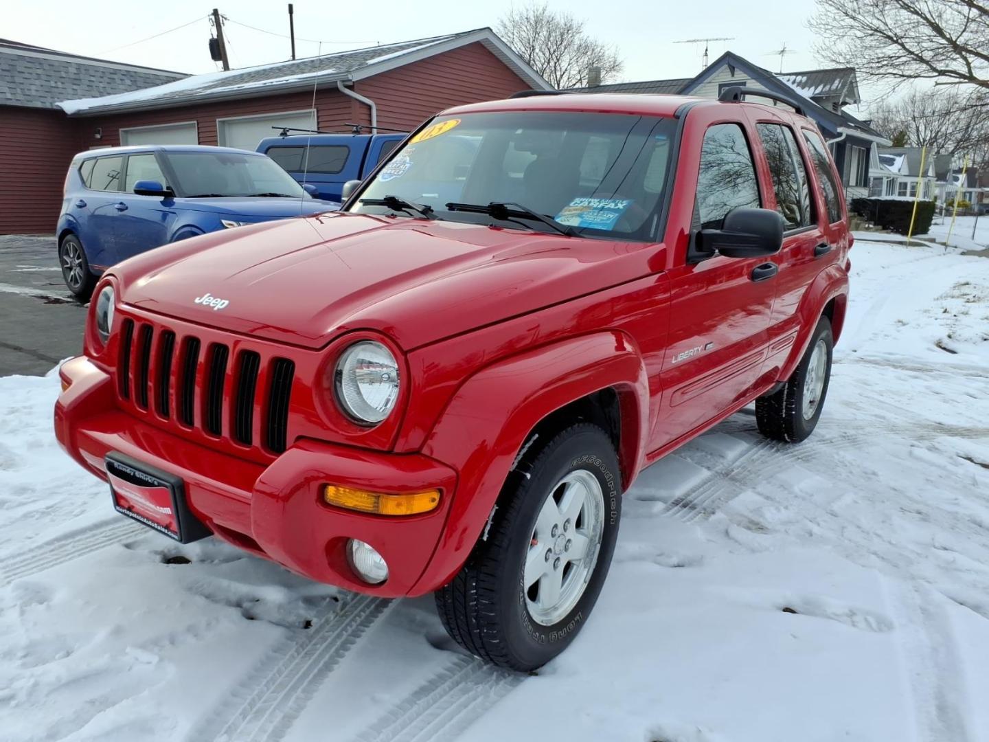 2003 Flame Red Clearcoat Pr4 Jeep Liberty Limited (1J4GL58K73W) with an 3.7L 3.7L V6 210hp 235ft. lbs. Fuel Injected engine, 4-Speed Automatic transmission, located at 5505 N. Summit St., Toledo, OH, 43611, (419) 729-2688, 41.654953, -83.530014 - Photo#16