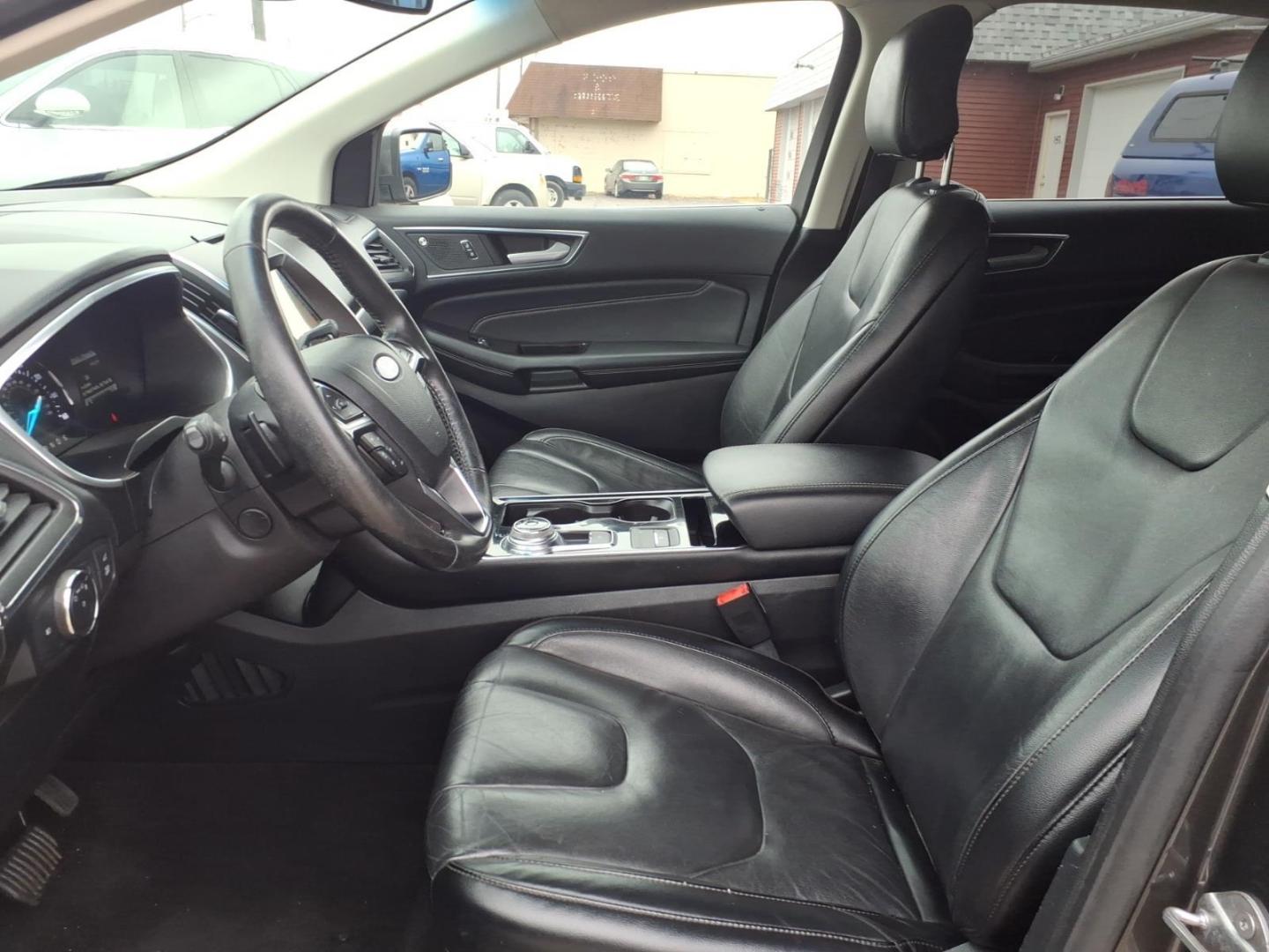 2019 Dk. Gray Ford Edge Titanium (2FMPK4K9XKB) with an 2.0L EcoBoost 2.0L Turbo I4 250hp 280ft. lbs. Direct Injection engine, 8-Speed Shiftable Automatic transmission, located at 5505 N. Summit St., Toledo, OH, 43611, (419) 729-2688, 41.654953, -83.530014 - Photo#1