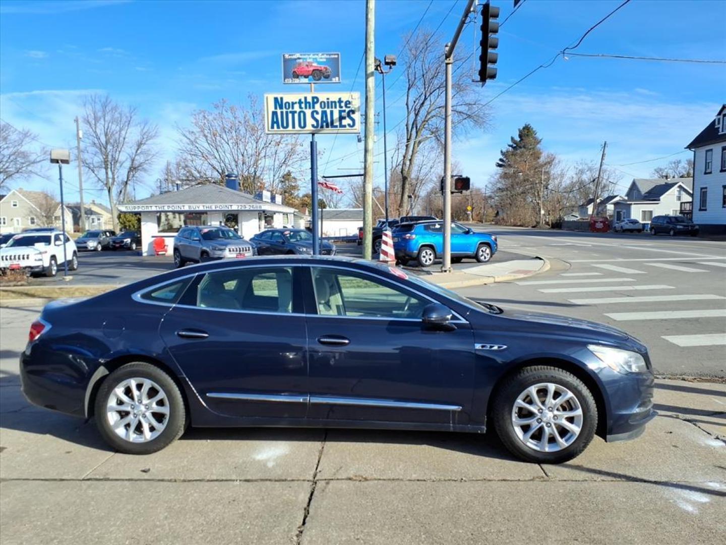 2017 Dark Sapphire Blue Metallic Buick LaCrosse Preferred (1G4ZN5SS3HU) with an 3.6L 3.6L V6 310hp 268ft. lbs. Direct Injection engine, 8-Speed Shiftable Automatic transmission, located at 5505 N. Summit St., Toledo, OH, 43611, (419) 729-2688, 41.654953, -83.530014 - Photo#0