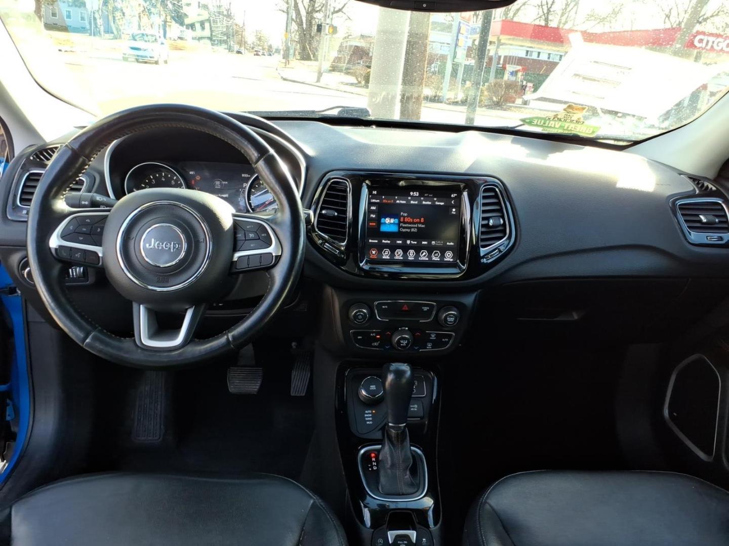 2018 Laser Blue Pearl Coat Jeep Compass Limited (3C4NJDCB7JT) with an 2.4L Tigershark 2.4L I4 180hp 175ft. lbs. Sequential Multiport Fuel Injection engine, 9-Speed Shiftable Automatic transmission, located at 5505 N. Summit St., Toledo, OH, 43611, (419) 729-2688, 41.654953, -83.530014 - Photo#4