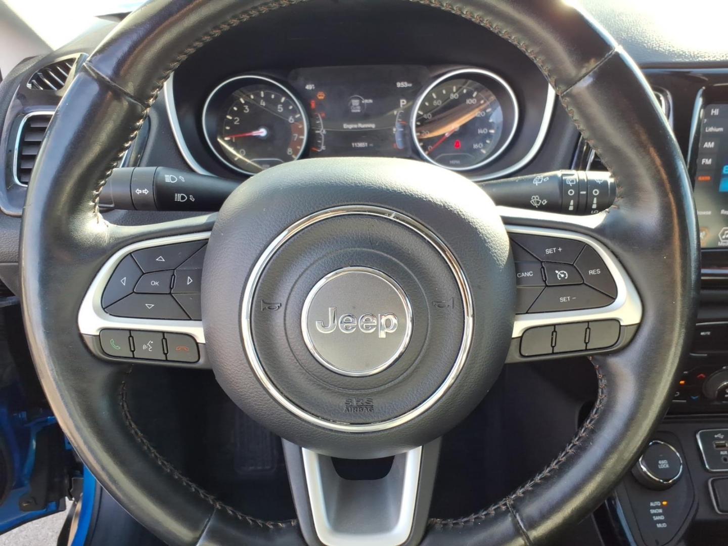 2018 Laser Blue Pearl Coat Jeep Compass Limited (3C4NJDCB7JT) with an 2.4L Tigershark 2.4L I4 180hp 175ft. lbs. Sequential Multiport Fuel Injection engine, 9-Speed Shiftable Automatic transmission, located at 5505 N. Summit St., Toledo, OH, 43611, (419) 729-2688, 41.654953, -83.530014 - Photo#7