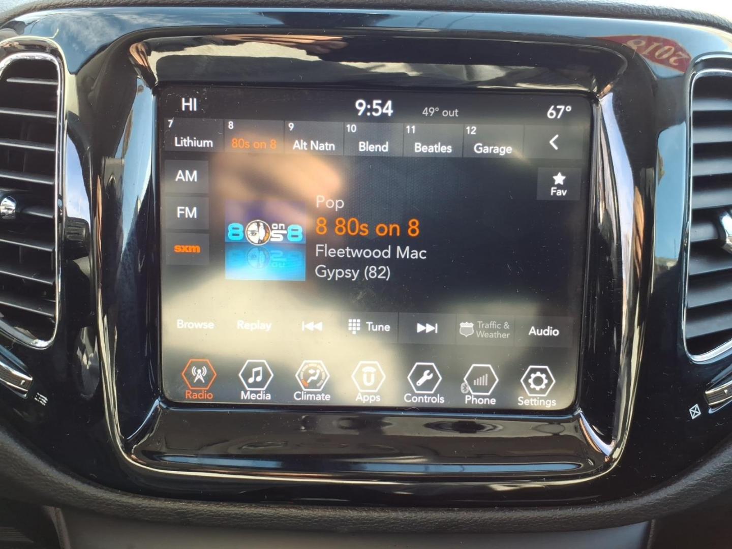 2018 Laser Blue Pearl Coat Jeep Compass Limited (3C4NJDCB7JT) with an 2.4L Tigershark 2.4L I4 180hp 175ft. lbs. Sequential Multiport Fuel Injection engine, 9-Speed Shiftable Automatic transmission, located at 5505 N. Summit St., Toledo, OH, 43611, (419) 729-2688, 41.654953, -83.530014 - Photo#13