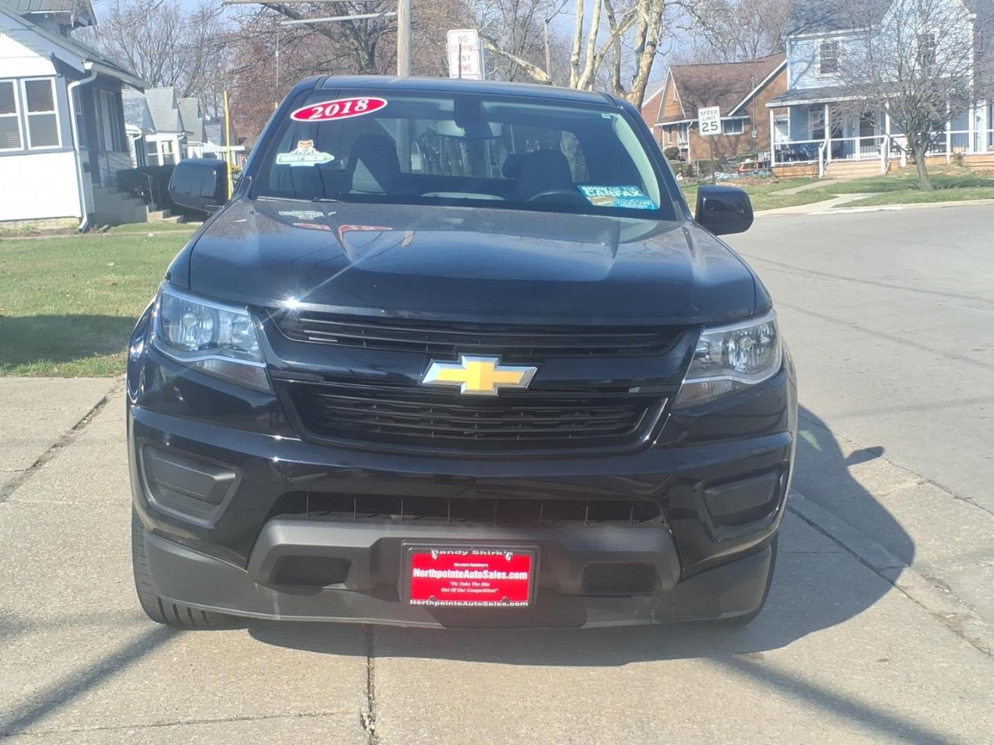 2018 Black Chevrolet Colorado Work Truck (1GCHSBEN2J1) with an 3.6L 3.6L V6 308hp 275ft. lbs. Direct Injection engine, 8-Speed Shiftable Automatic transmission, located at 5505 N. Summit St., Toledo, OH, 43611, (419) 729-2688, 41.654953, -83.530014 - Photo#15