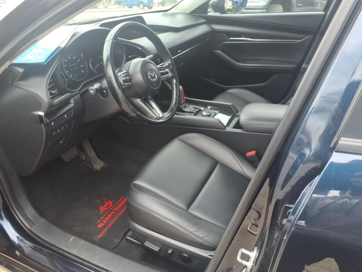 2021 Deep Crystal Blue Mica 42m Mazda Mazda3 Sedan Preferred (JM1BPBCL5M1) with an 2.5L SKYACTIV-G 2.5L I4 186hp 186ft. lbs. Direct Injection engine, 6-Speed Shiftable Automatic w/Sport Transmission transmission, located at 5505 N. Summit St., Toledo, OH, 43611, (419) 729-2688, 41.654953, -83.530014 - Photo#1