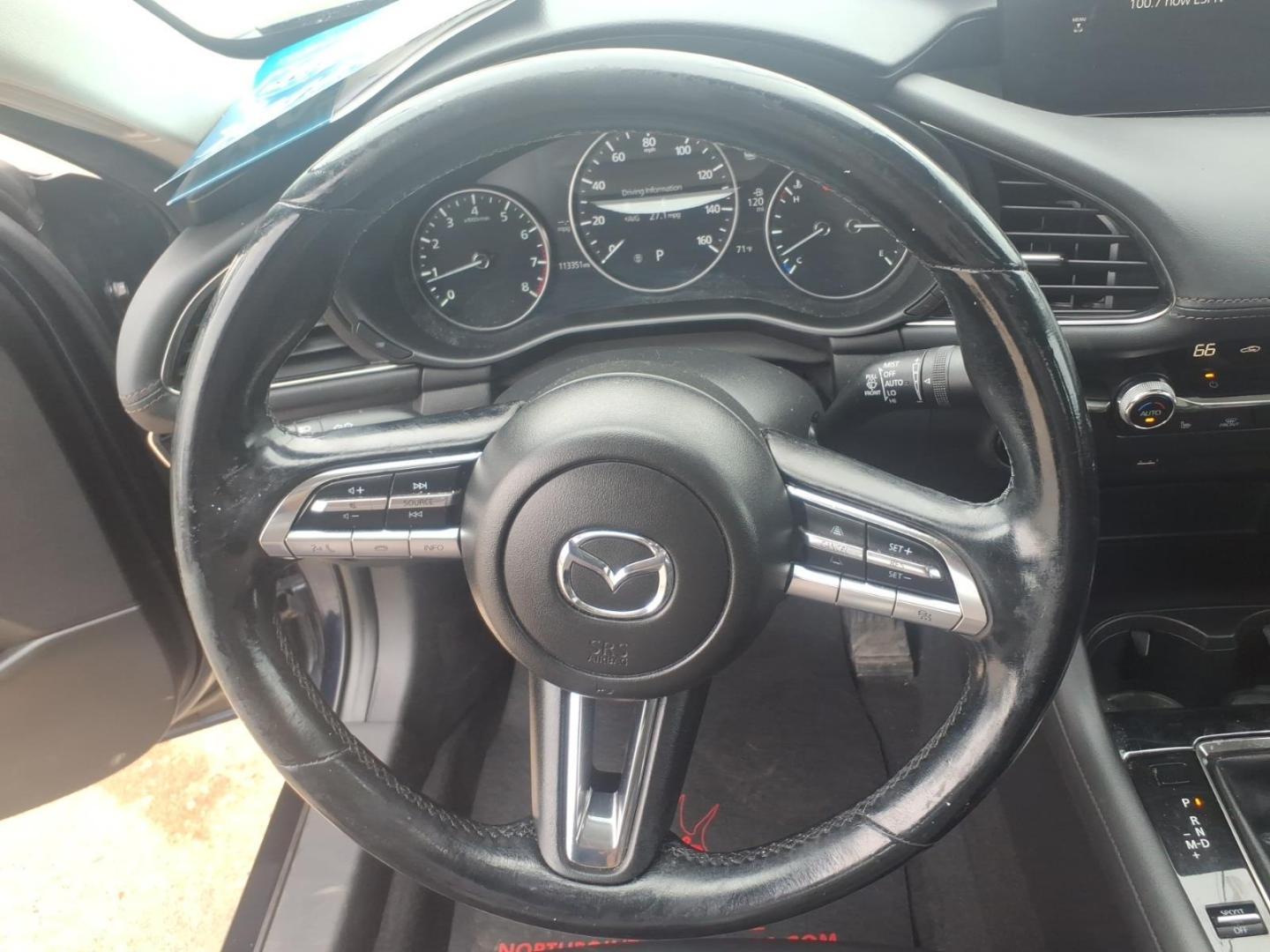 2021 Deep Crystal Blue Mica 42m Mazda Mazda3 Sedan Preferred (JM1BPBCL5M1) with an 2.5L SKYACTIV-G 2.5L I4 186hp 186ft. lbs. Direct Injection engine, 6-Speed Shiftable Automatic w/Sport Transmission transmission, located at 5505 N. Summit St., Toledo, OH, 43611, (419) 729-2688, 41.654953, -83.530014 - Photo#4