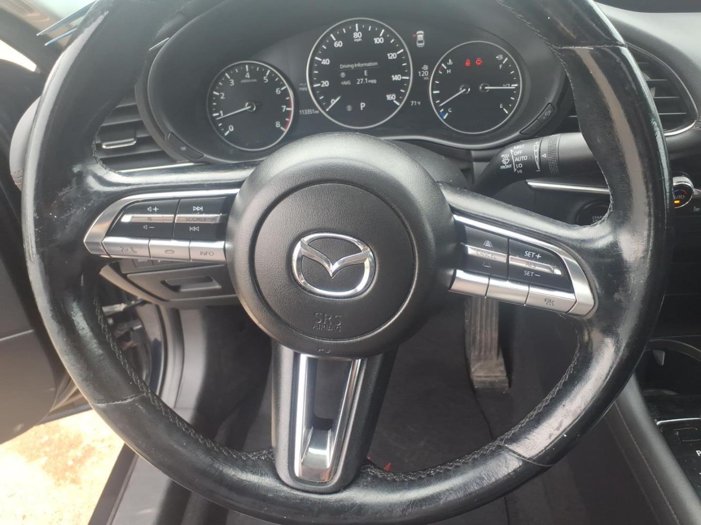 2021 Deep Crystal Blue Mica 42m Mazda Mazda3 Sedan Preferred (JM1BPBCL5M1) with an 2.5L SKYACTIV-G 2.5L I4 186hp 186ft. lbs. Direct Injection engine, 6-Speed Shiftable Automatic w/Sport Transmission transmission, located at 5505 N. Summit St., Toledo, OH, 43611, (419) 729-2688, 41.654953, -83.530014 - Photo#5