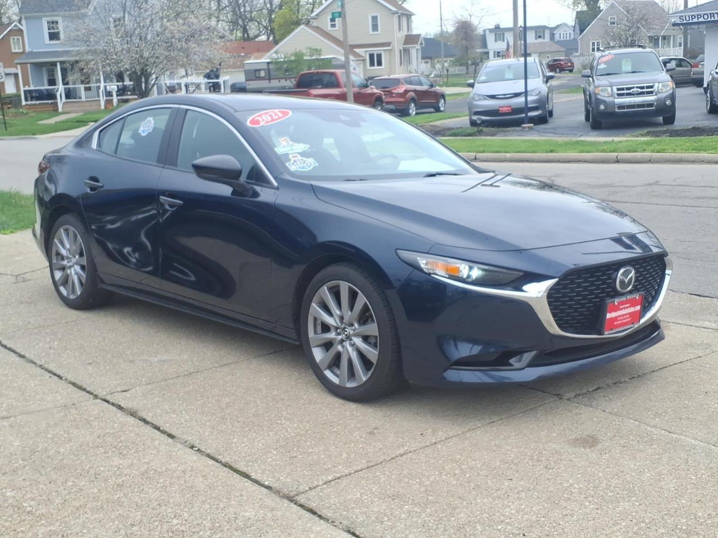 2021 Deep Crystal Blue Mica 42m Mazda Mazda3 Sedan Preferred (JM1BPBCL5M1) with an 2.5L SKYACTIV-G 2.5L I4 186hp 186ft. lbs. Direct Injection engine, 6-Speed Shiftable Automatic w/Sport Transmission transmission, located at 5505 N. Summit St., Toledo, OH, 43611, (419) 729-2688, 41.654953, -83.530014 - Photo#23