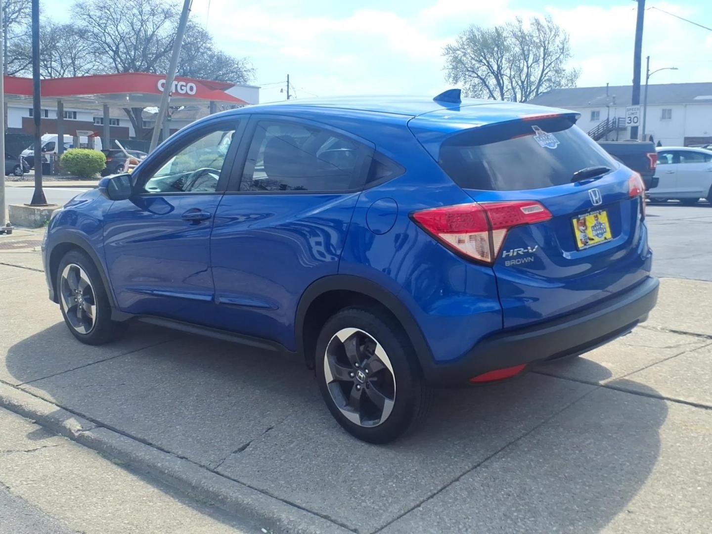 2018 Aegean Blue Metallic Bs Honda HR-V EX (3CZRU6H52JG) with an 1.8L 1.8L I4 141hp 127ft. lbs. Sequential Multiport Fuel Injection engine, 7-Speed Shiftable CVT transmission, located at 5505 N. Summit St., Toledo, OH, 43611, (419) 729-2688, 41.654953, -83.530014 - Photo#19