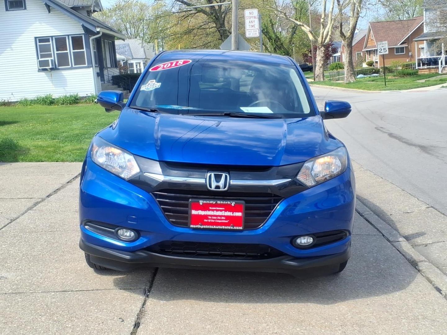 2018 Aegean Blue Metallic Bs Honda HR-V EX (3CZRU6H52JG) with an 1.8L 1.8L I4 141hp 127ft. lbs. Sequential Multiport Fuel Injection engine, 7-Speed Shiftable CVT transmission, located at 5505 N. Summit St., Toledo, OH, 43611, (419) 729-2688, 41.654953, -83.530014 - Photo#28