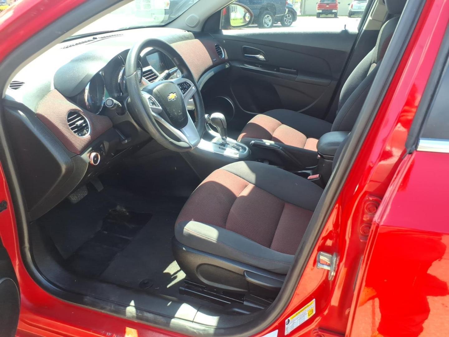 2015 Red Hot G7c Chevrolet Cruze 1LT Auto (1G1PC5SBXF7) with an 1.4L Ecotec 1.4L Turbo I4 138hp 148ft. lbs. Sequential Multiport Fuel Injection engine, 6-Speed Shiftable Automatic w/Overdrive transmission, located at 5505 N. Summit St., Toledo, OH, 43611, (419) 729-2688, 41.654953, -83.530014 - Photo#1