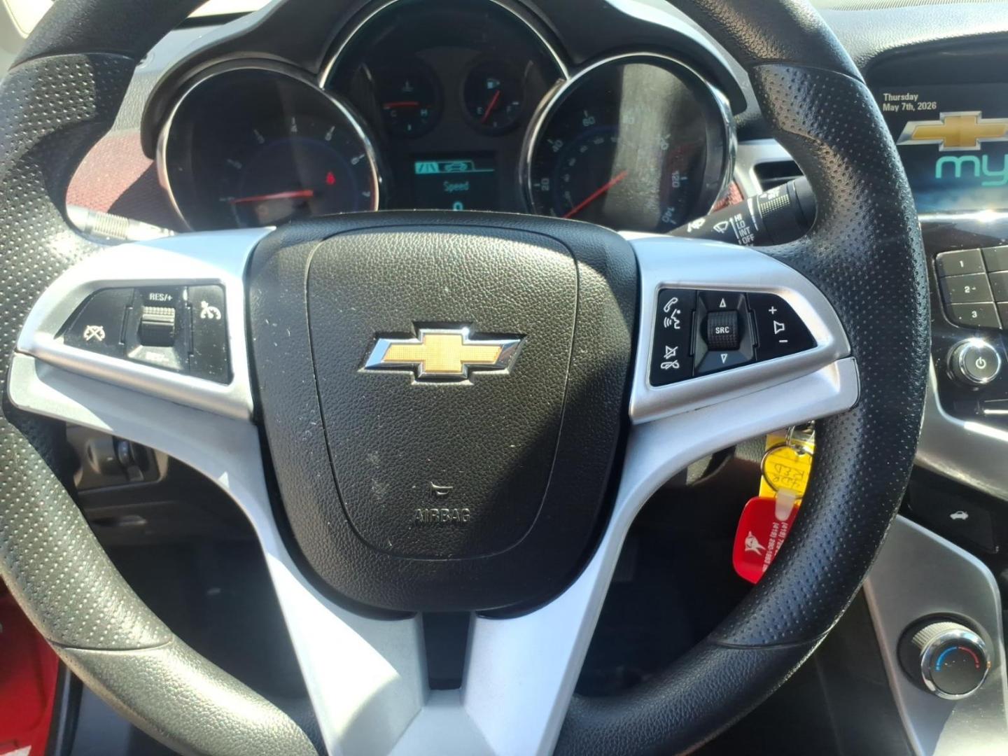 2015 Red Hot G7c Chevrolet Cruze 1LT Auto (1G1PC5SBXF7) with an 1.4L Ecotec 1.4L Turbo I4 138hp 148ft. lbs. Sequential Multiport Fuel Injection engine, 6-Speed Shiftable Automatic w/Overdrive transmission, located at 5505 N. Summit St., Toledo, OH, 43611, (419) 729-2688, 41.654953, -83.530014 - Photo#5