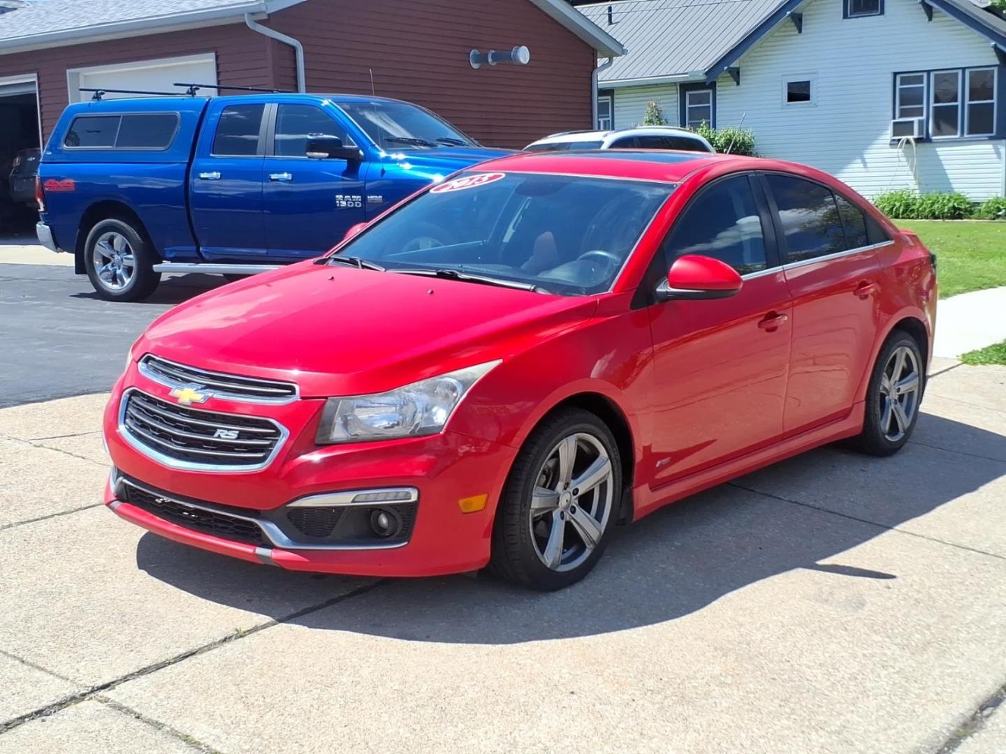 2015 Red Hot G7c Chevrolet Cruze 1LT Auto (1G1PC5SBXF7) with an 1.4L Ecotec 1.4L Turbo I4 138hp 148ft. lbs. Sequential Multiport Fuel Injection engine, 6-Speed Shiftable Automatic w/Overdrive transmission, located at 5505 N. Summit St., Toledo, OH, 43611, (419) 729-2688, 41.654953, -83.530014 - Photo#24