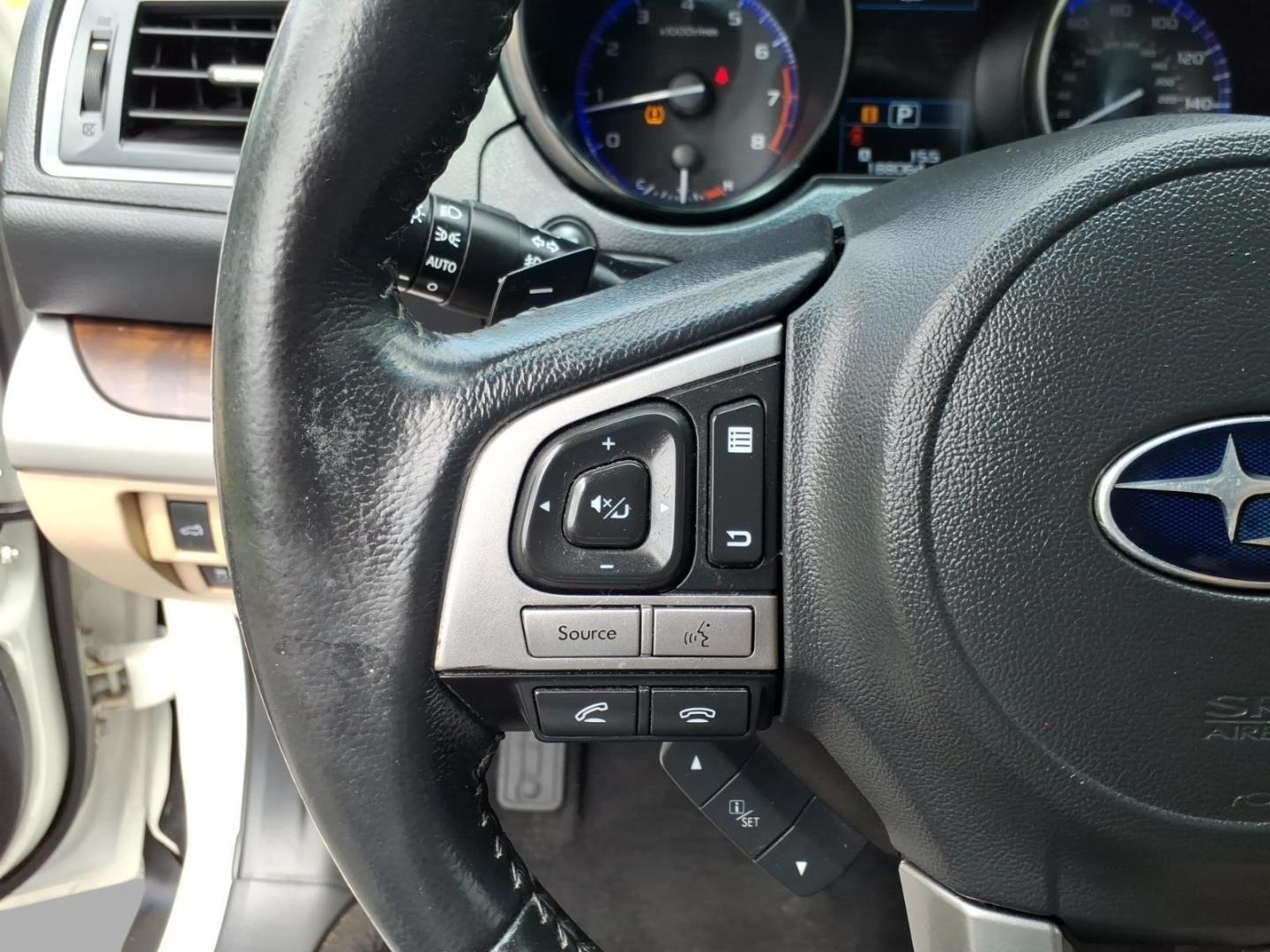 2015 Crystal White Pearl Whc Subaru Outback 3.6R Limited (4S4BSENC1F3) with an 3.6L 3.6L H6 256hp 247ft. lbs. Sequential Multiport Fuel Injection engine, CVT transmission, located at 5505 N. Summit St., Toledo, OH, 43611, (419) 729-2688, 41.654953, -83.530014- Photo#7