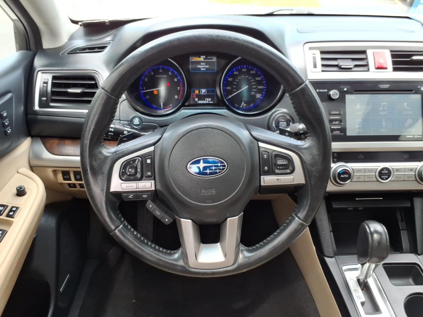 2015 Crystal White Pearl Whc Subaru Outback 3.6R Limited (4S4BSENC1F3) with an 3.6L 3.6L H6 256hp 247ft. lbs. Sequential Multiport Fuel Injection engine, CVT transmission, located at 5505 N. Summit St., Toledo, OH, 43611, (419) 729-2688, 41.654953, -83.530014- Photo#18