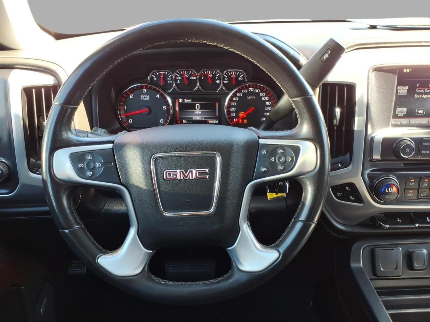2015 Stone Blue Metallic G1k GMC Sierra 1500 SLT (3GTU2VEJXFG) with an 6.2L EcoTec3 6.2L V8 420hp 460ft. lbs. Direct Injection engine, 8-Speed Shiftable Automatic transmission, located at 5505 N. Summit St., Toledo, OH, 43611, (419) 729-2688, 41.654953, -83.530014- Photo#17