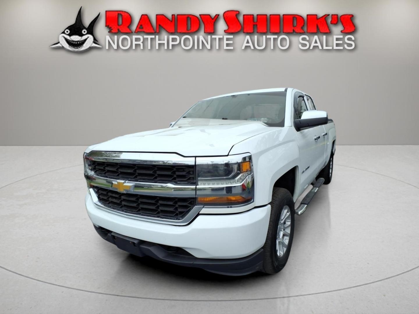 2019 Summit White Gaz Chevrolet Silverado 1500 LD Work Truck (2GCVKNEC8K1) with an 5.3L EcoTec3 5.3L V8 355hp 383ft. lbs. Direct Injection engine, 6-Speed Shiftable Automatic w/Overdrive transmission, located at 5505 N. Summit St., Toledo, OH, 43611, (419) 729-2688, 41.654953, -83.530014- Photo#0
