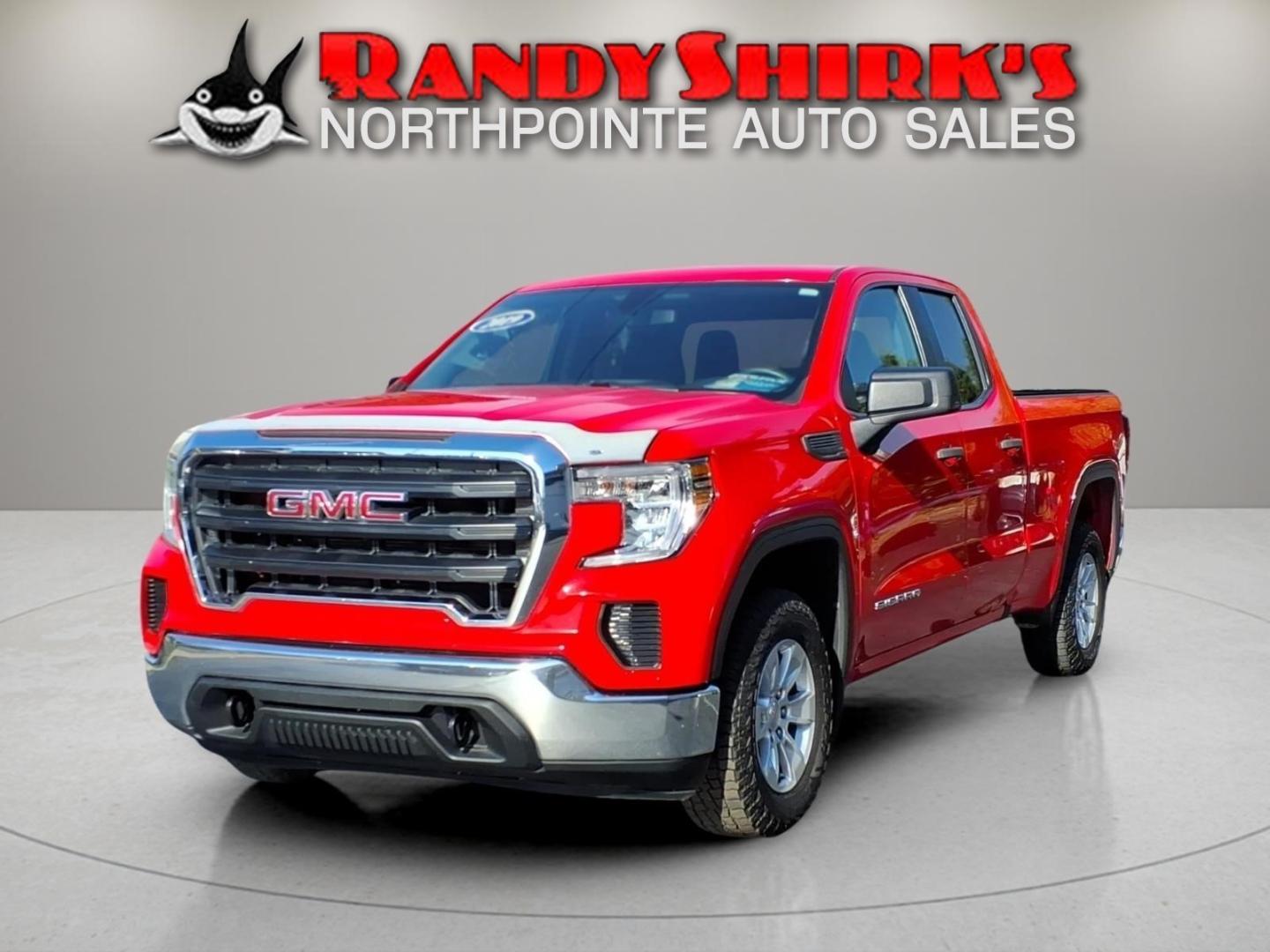 2019 Cardinal Red GMC Sierra 1500 Base (1GTR9AEF9KZ) with an 5.3L EcoTec3 5.3L V8 355hp 383ft. lbs. Direct Injection engine, 6-Speed Shiftable Automatic w/Overdrive transmission, located at 5505 N. Summit St., Toledo, OH, 43611, (419) 729-2688, 41.654953, -83.530014- Photo#0